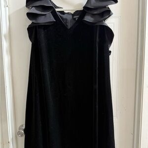 Lane Bryant Black Velvet Dress
